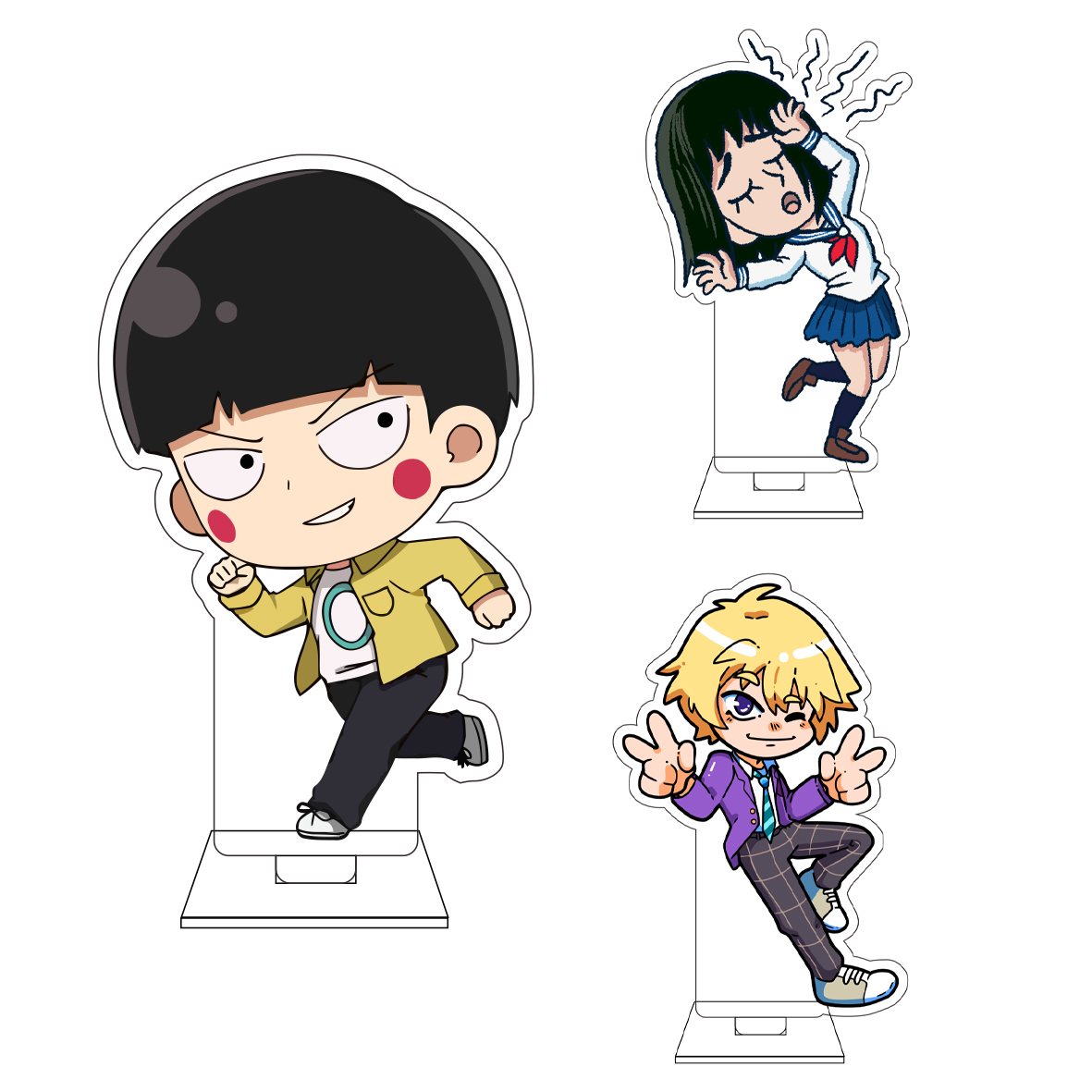 Anime Cosplay Prop - ฟิกเกอร์อะคริลิกน่ารัก 10 ซม. อนิเมะ โมบิ ไซโกะ