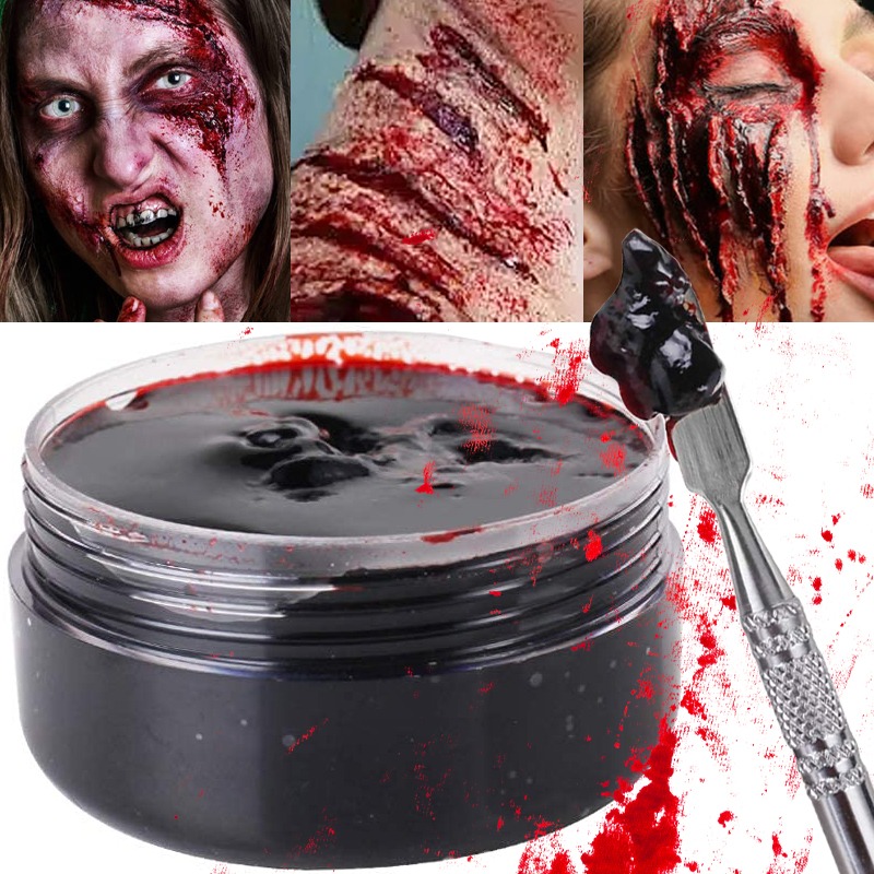 Cosplay Prop Paint - 1/3pcs ฮาโลวีนเลือดเจลแต่งหน้ายาวนานชุดสมจริงเลือดปลอมวาง Zombie Skeleton COSPLAY Face
