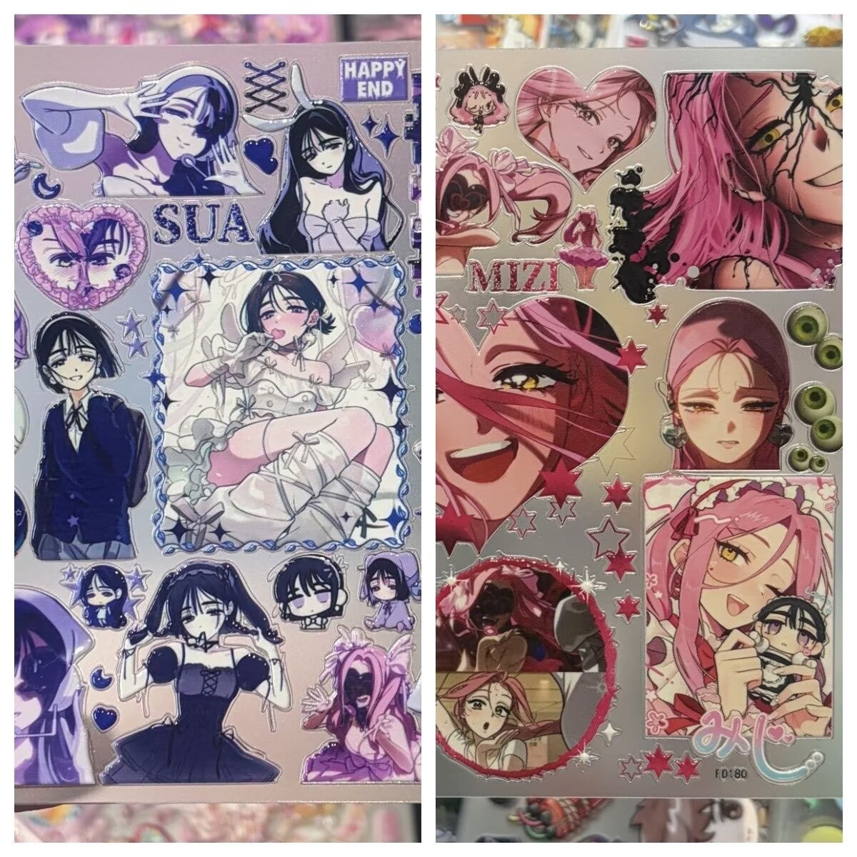 Cosplay Prop Book - สติ๊กเกอร์ 3D ลายนูนตัวละครอนิเมะ Alien Stage MIZI
