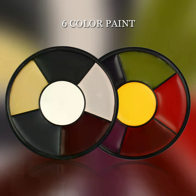 Cosplay Prop Paint - สีเพ้นท์หน้าและตัว 6 สี ละลายน้ำได้ ปลอดสารพิษ ปลอดภัย