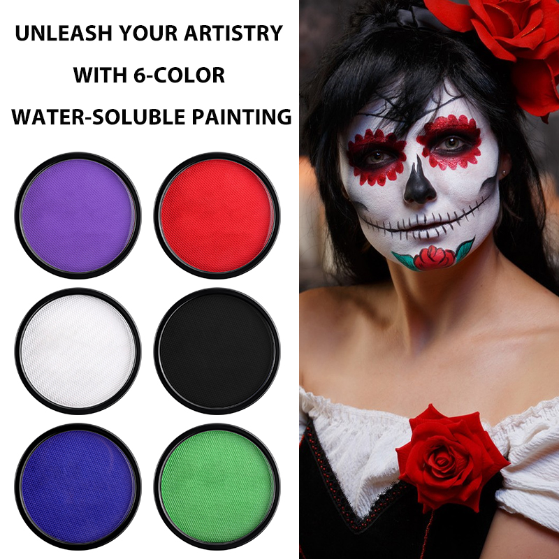 สีเพ้นท์หน้าและผิวกาย 6 สี ที่ - Cosplay Prop Paint บทวิจารณ์และราคา