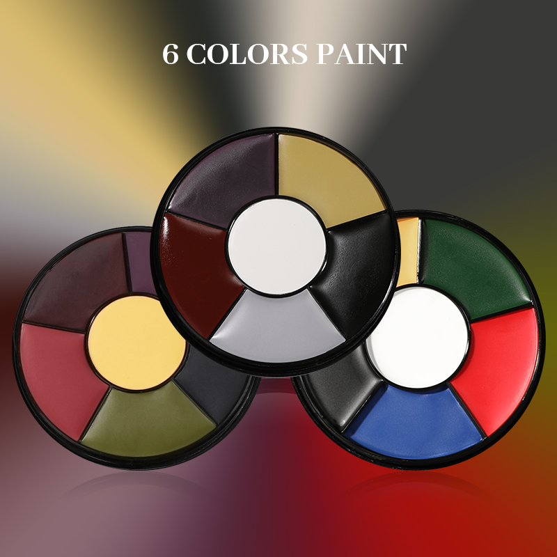 6 สีน้ํามัน Face Paint Palette - Body Paint Sfx บทวิจารณ์และราคา