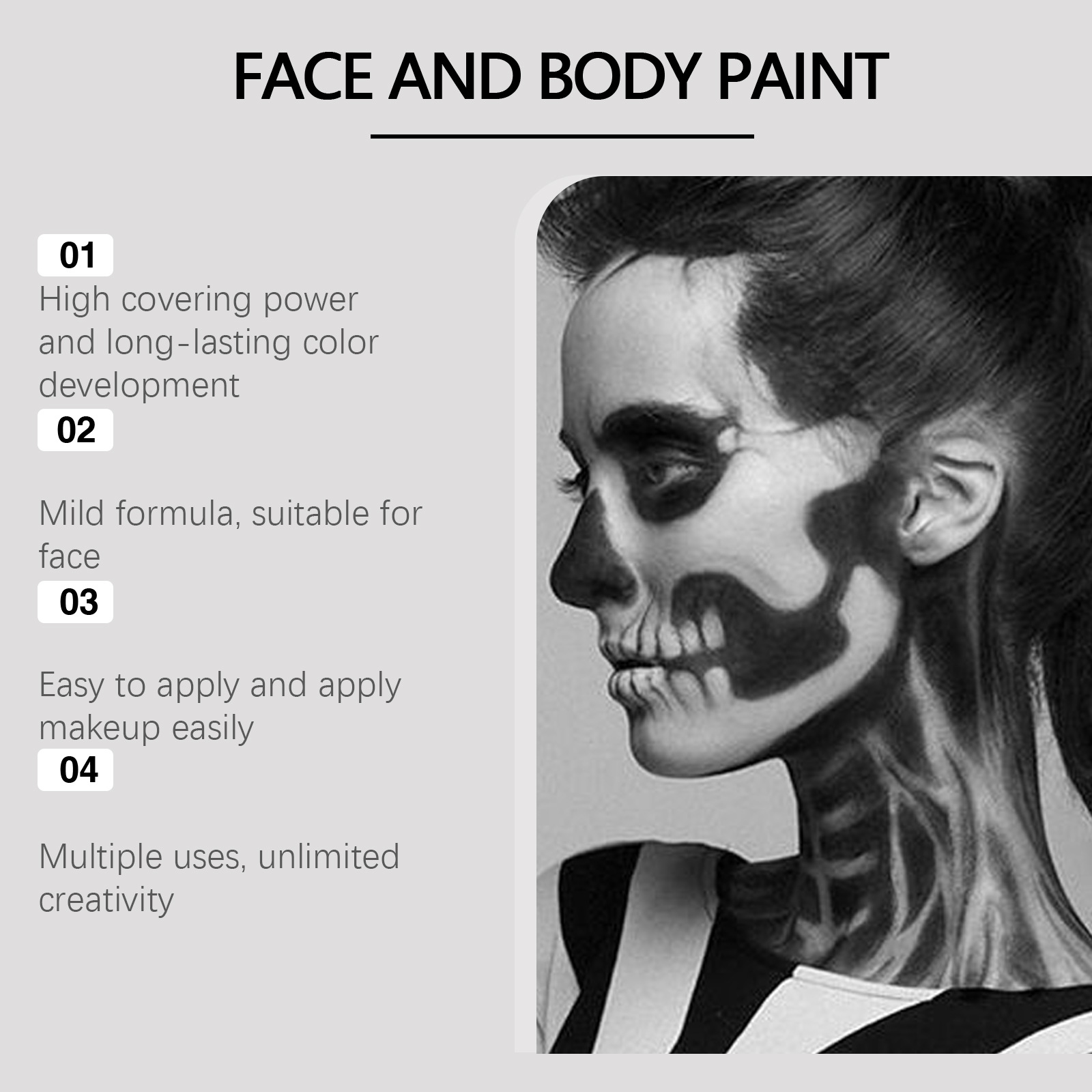 ชุดอุปกรณ์เพ้นท์หน้าฮาโลวีน สี - Cosplay Prop Paint บทวิจารณ์และราคา