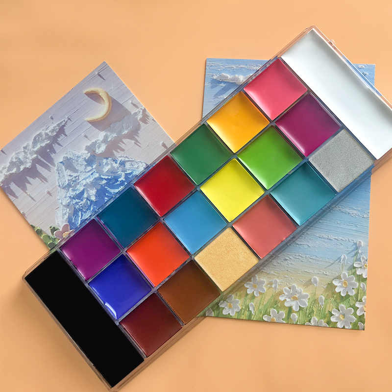 20 สี Face Body ภาพวาดสีน้ํามั - Cosplay Prop Paint บทวิจารณ์และราคา