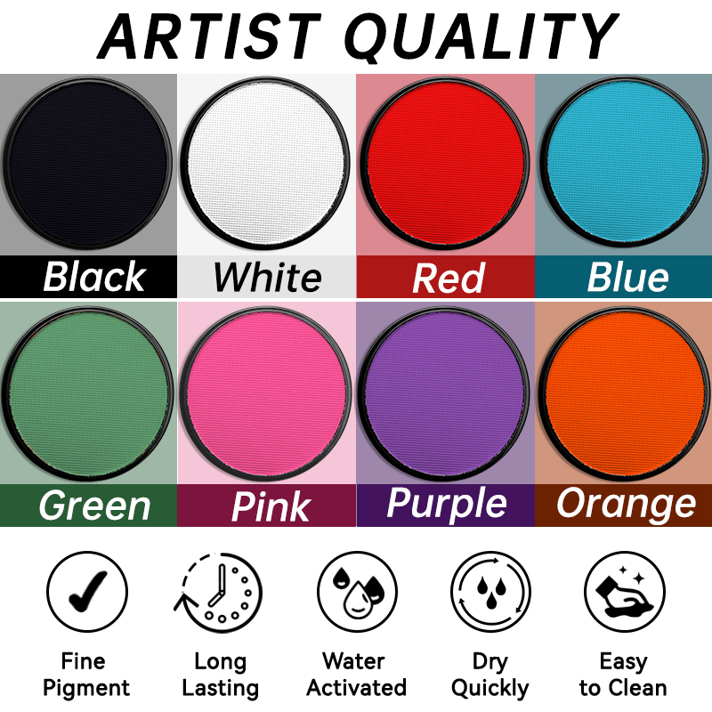 ชุดสีน้ำ 2 ชิ้นสำหรับแต่งหน้าฮ - Cosplay Prop Paint บทวิจารณ์และราคา